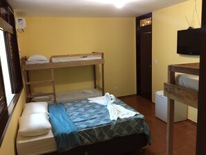 Family Room | Desk, blackout curtains, iron/ironing board, free WiFi
