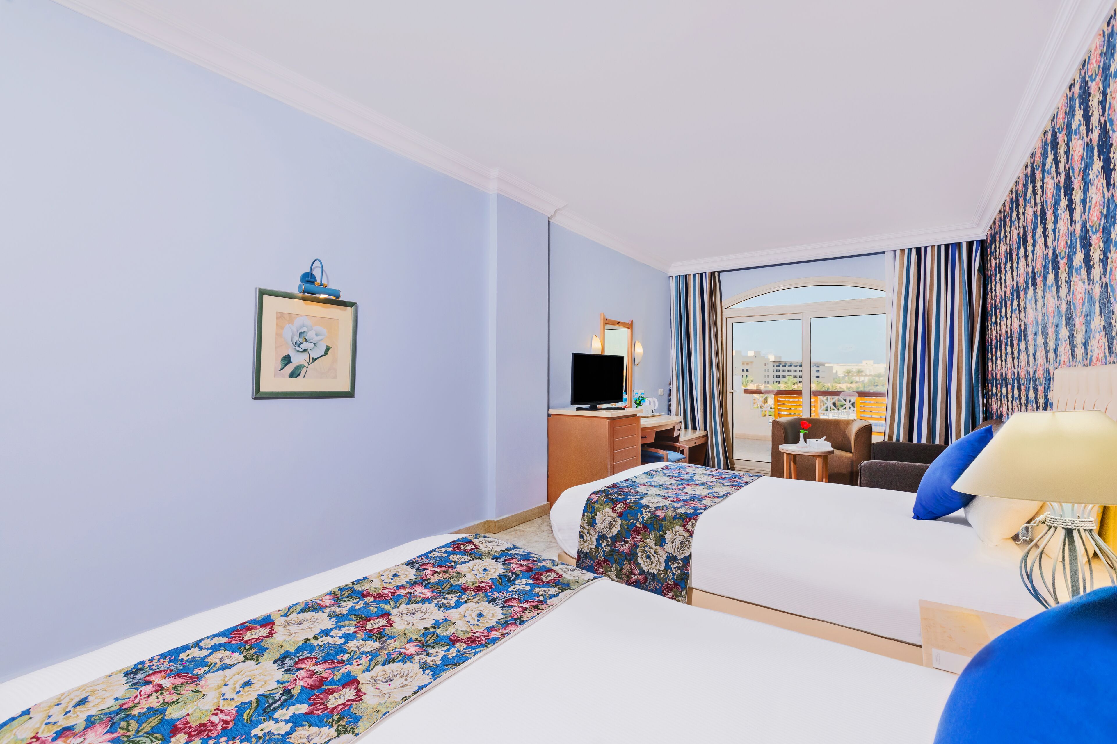 superior room, 1 bedroom, terrace, pool view | premium bedding, in-room safe, rollaway beds