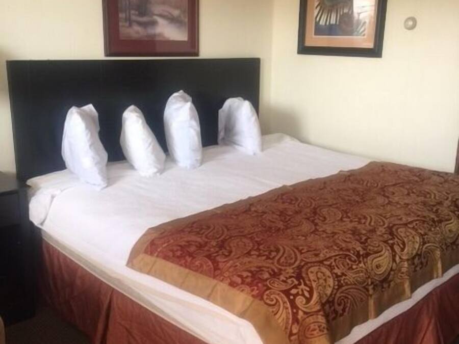 Premium bedding, free wired Internet, bed sheets