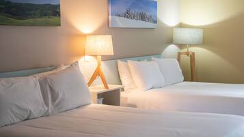 1 bedroom, premium bedding, laptop workspace, free WiFi