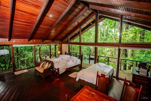 Nhà trên cây Deluxe, 1 phòng ngủ, quang cảnh hồ