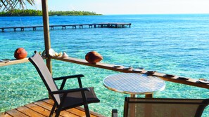 Bungalow estándar, vista al mar | Terraza o patio