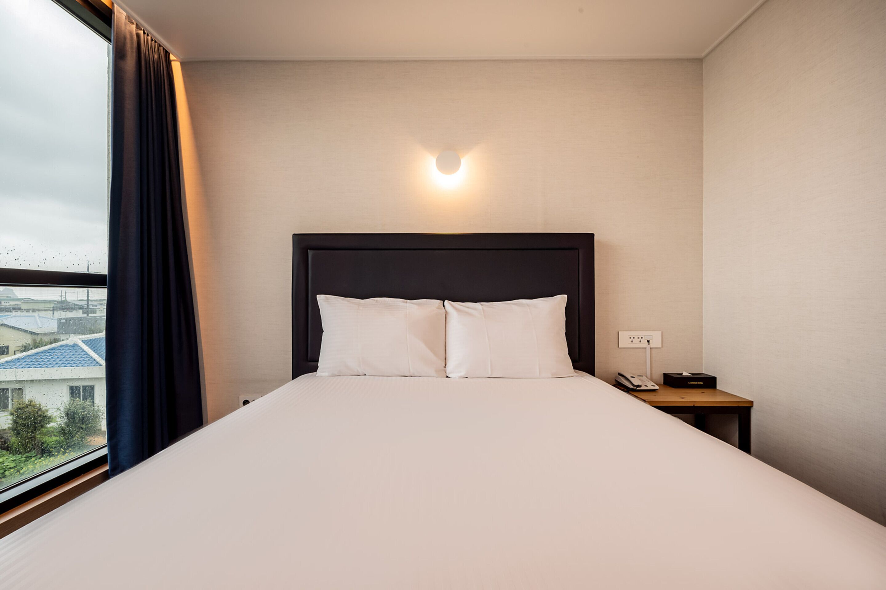 c - double | blackout curtains, soundproofing, free wifi, bed sheets