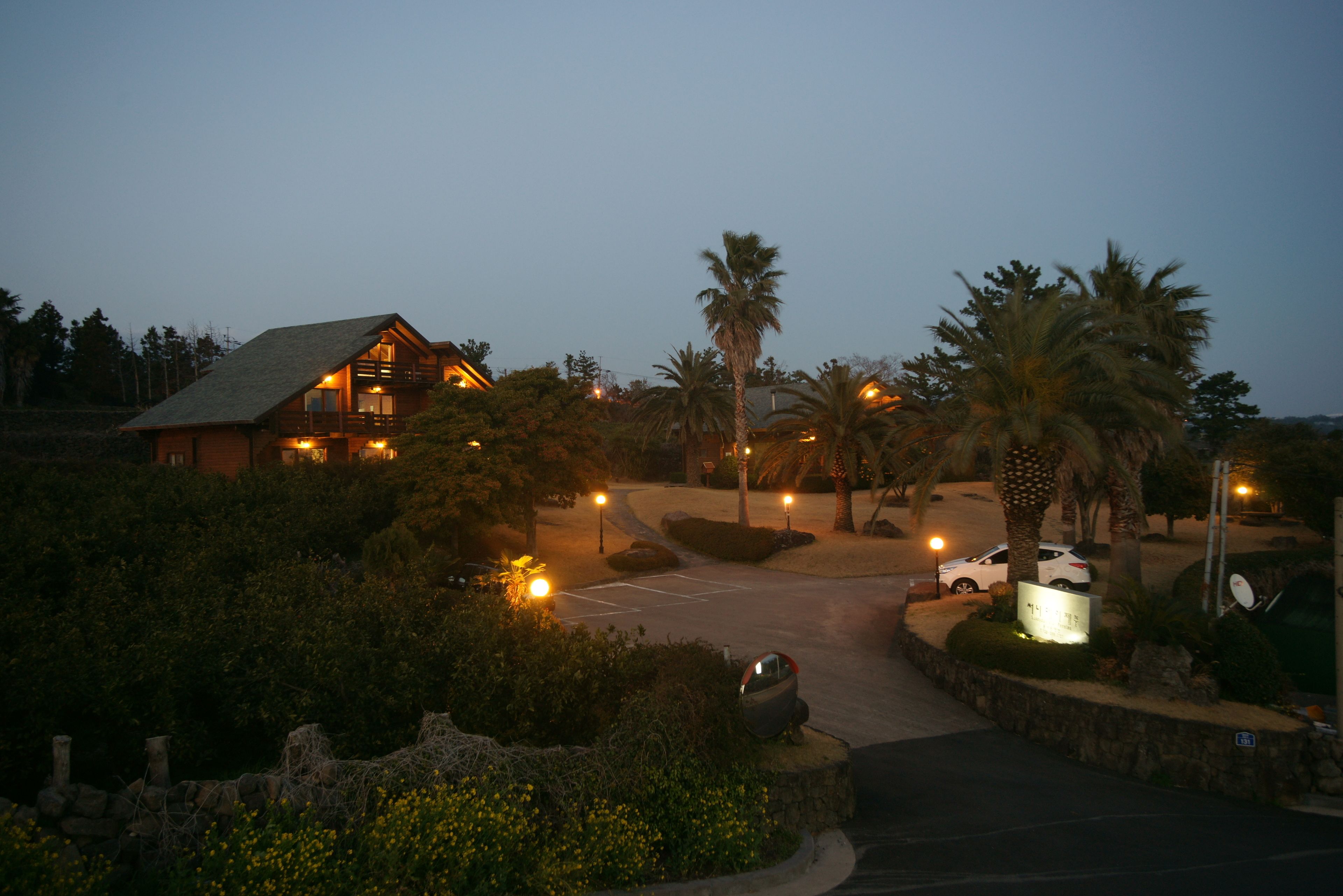 Front of property - evening/night