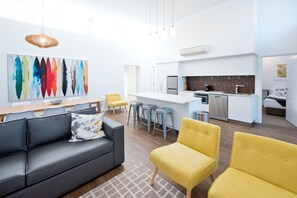 Two Bedroom Apartment (Courthouse) | Living area | Flat-screen TV - Loxton Courthouse Apartments (Loxton)