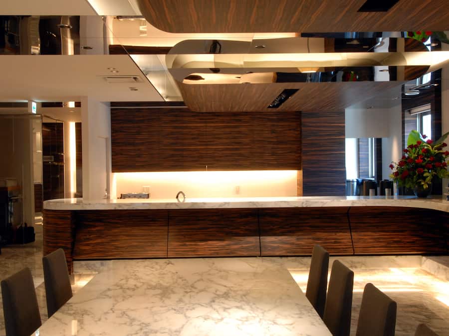 Área de estar no saguão