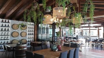Lunch and dinner served, local and international cuisine