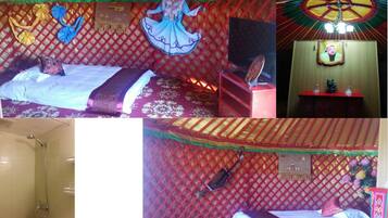 Signature-Zelt, 1 Schlafzimmer, Hügelblick, Bergseite | Schreibtisch, kostenloses WLAN