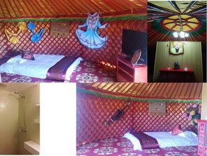 Signature-Zelt, 1 Schlafzimmer, Hügelblick, Bergseite | Schreibtisch, kostenloses WLAN