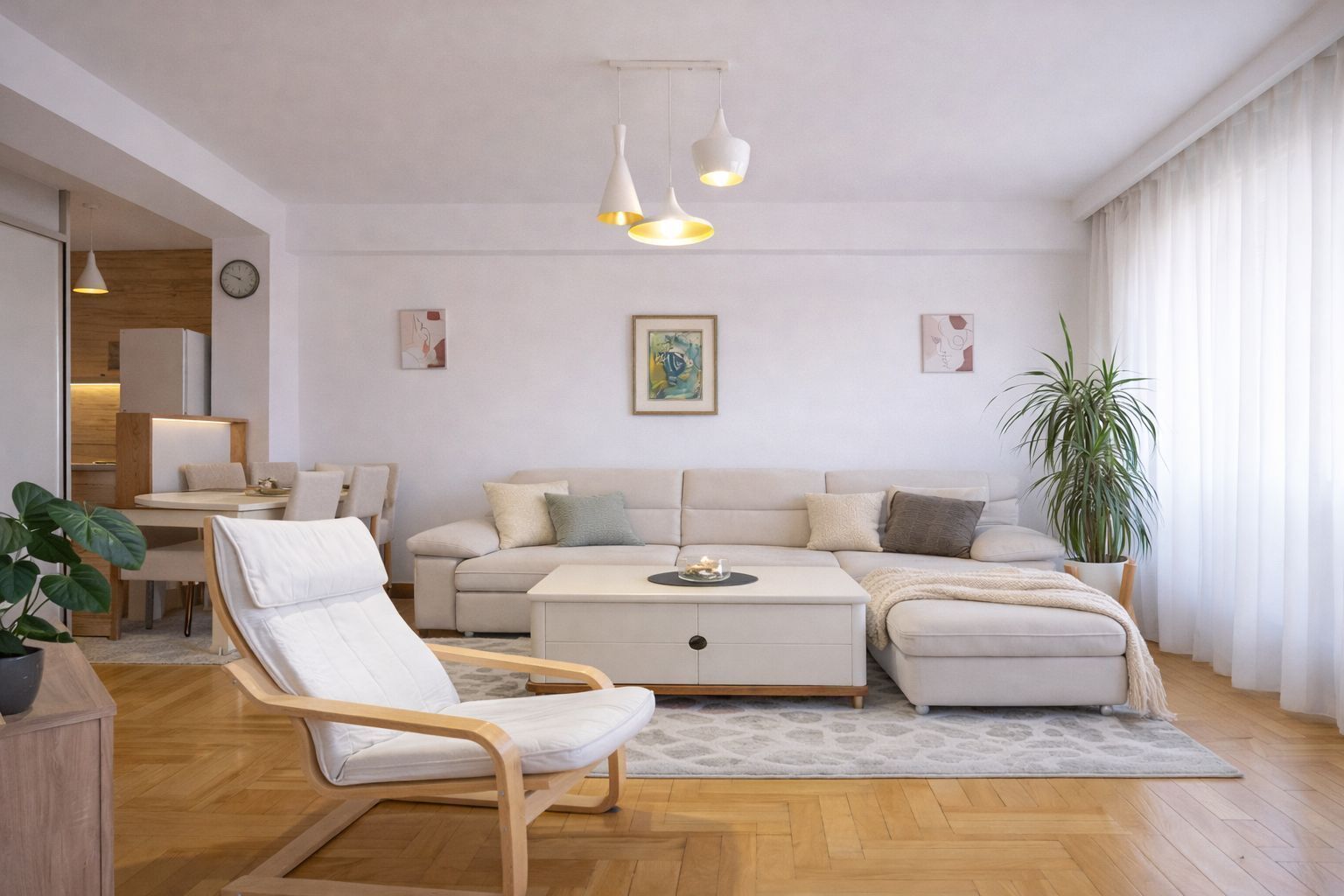 Superior Apartment, 2 Bedrooms | Living area | 42-inch flat-screen TV with cable channels, TV