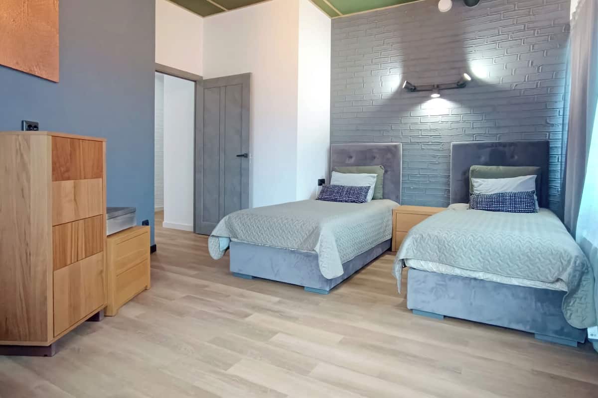 Comfort appartement, 2 slaapkamers | 1 slaapkamer, geluiddichte muren, een strijkplank/strijkijzer