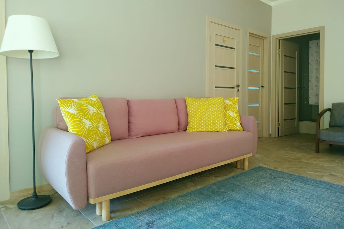 Familie suite (Family Club Suite with Private Sauna) | 1 slaapkamer, geluiddichte muren, een strijkplank/strijkijzer