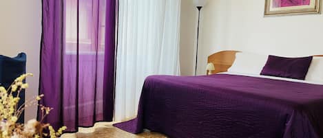 Individually decorated, individually furnished, desk, blackout curtains