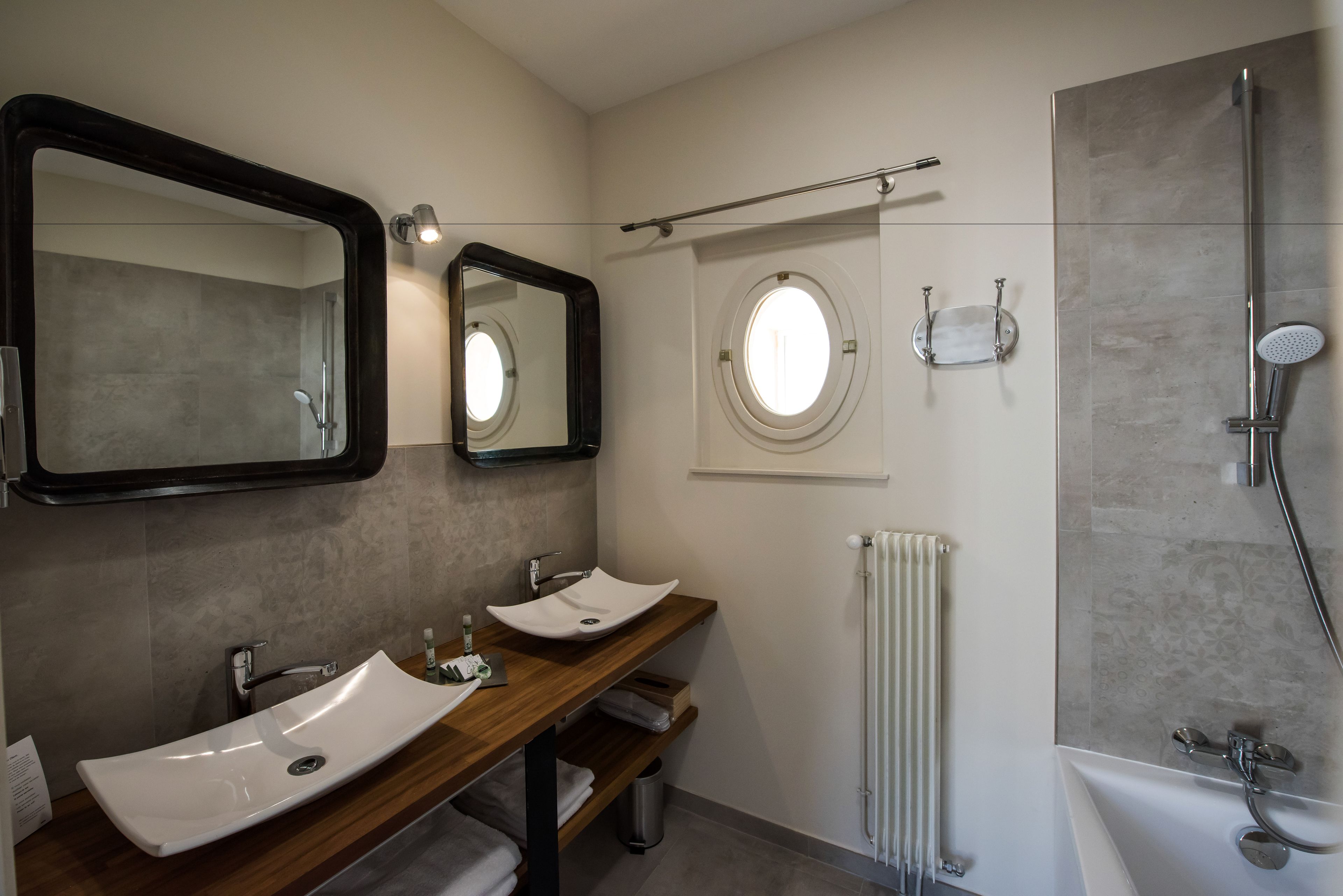 free toiletries, hair dryer, towels