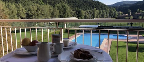 Uitzicht vanaf balkon