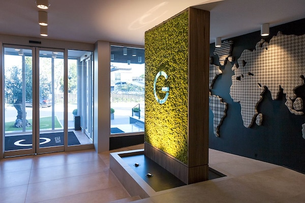 Interior entrance