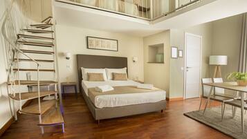 Family Quadruple Room, 1 Bedroom | Down comforters, minibar, in-room safe, desk