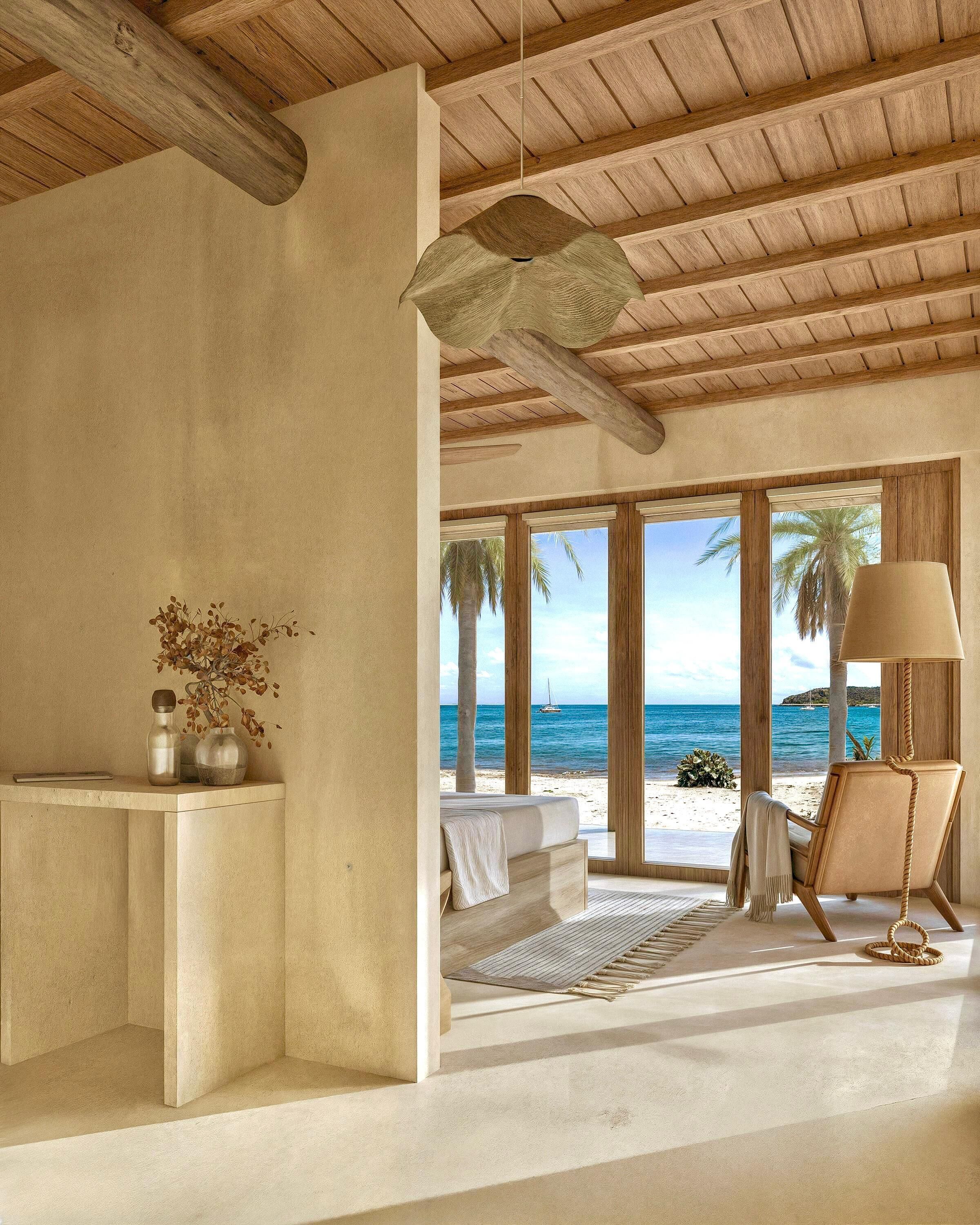 Panoramic Double Room, 1 King Bed, Ocean View | Living area