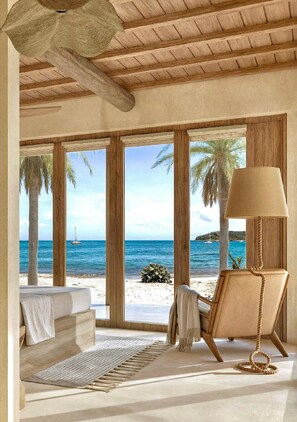 パノラミック ダブルルーム キングベッド 1 台 オーシャンビュー | ビーチ / オーシャン ビュー