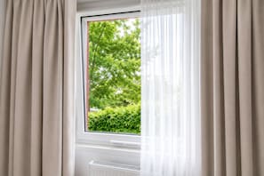 Blick von der Unterkunft