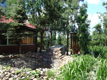 Property grounds. Holiday Home Zgorzale by Lake Radunskie