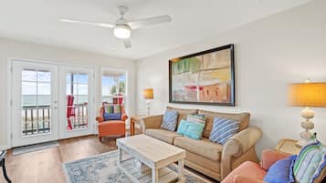 Casa adossada, 2 dormitoris, vistes a l'oceà (1) | Sala d'estar | Televisor de pantalla plana i reproductor de DVD