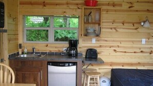 Deluxe Cabin, 1 Bedroom, Kitchenette | Private kitchenette | Fridge, microwave - Brighton 401 KOA (Brighton)