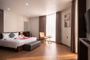 Luxury-Studiosuite (Suite) | Hochwertige Bettwaren, Daunenbettdecken, Minibar, Zimmersafe