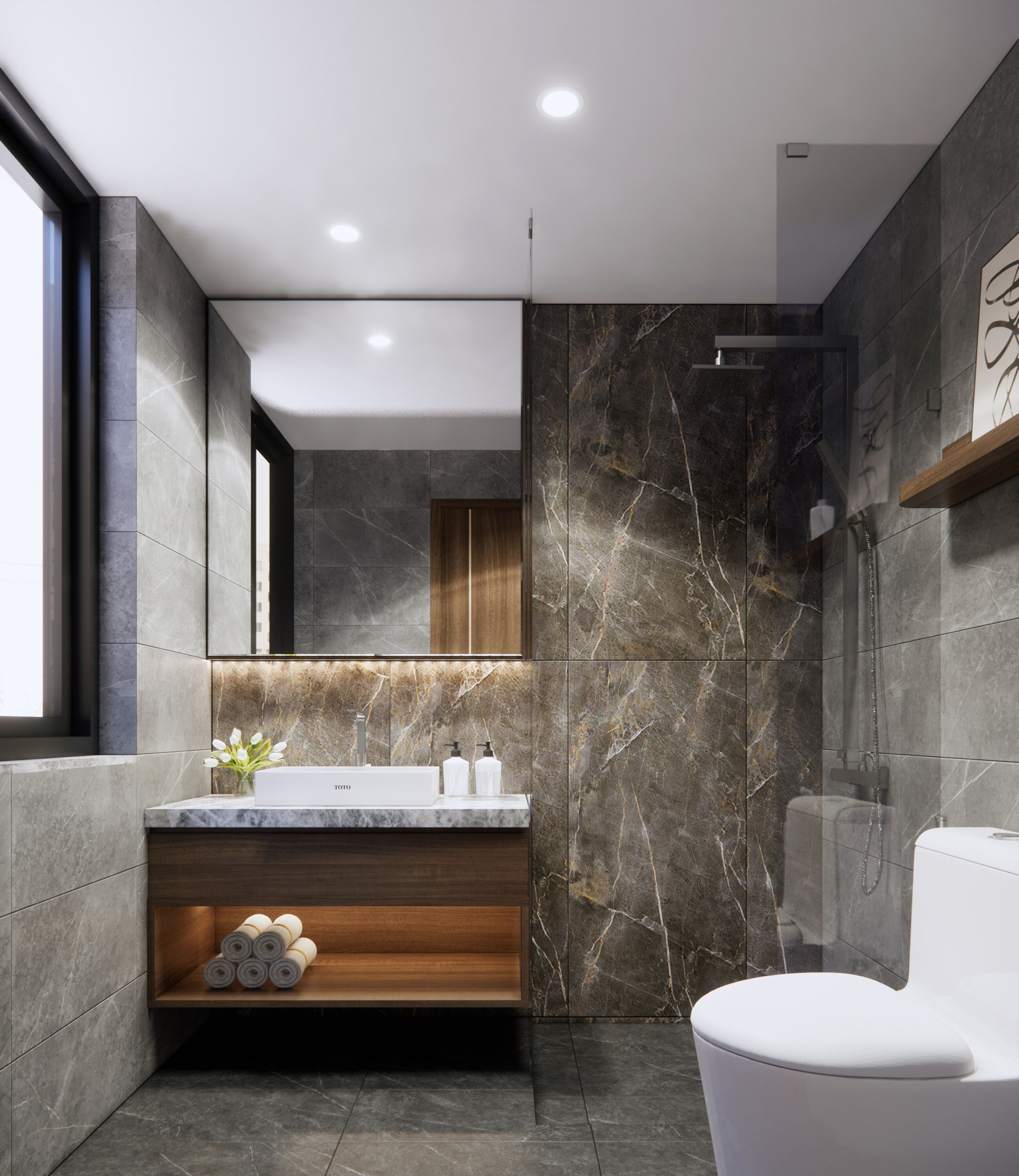 Superior-Doppelzimmer | Badezimmer | Dusche, Regendusche, kostenlose Toilettenartikel, Haartrockner
