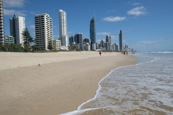 Beach nearby, white sand