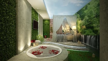 Habitación individual ejecutiva (Fantasy Icon) | Baño | Tina y regadera independientes y tina de hidromasaje