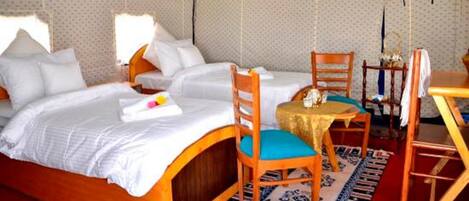 1 bedroom, rollaway beds, bed sheets