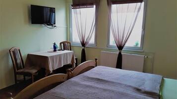 Soundproofing, iron/ironing board, rollaway beds, wheelchair access