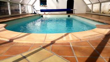 Indoor pool, seasonal outdoor pool