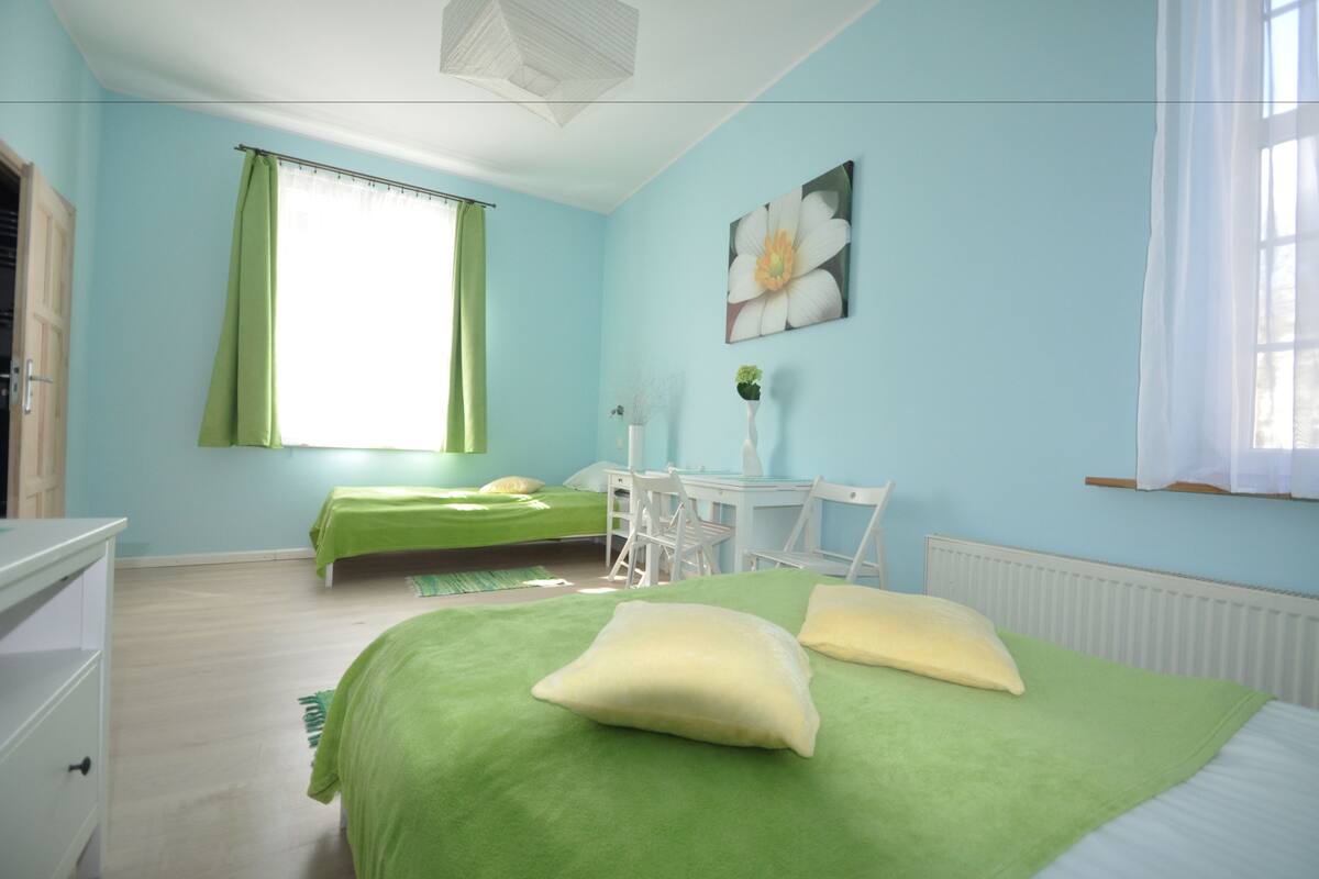Iron/ironing board, free cots/infant beds, free WiFi