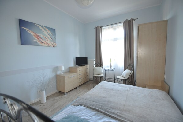 Iron/ironing board, free cots/infant beds, free WiFi