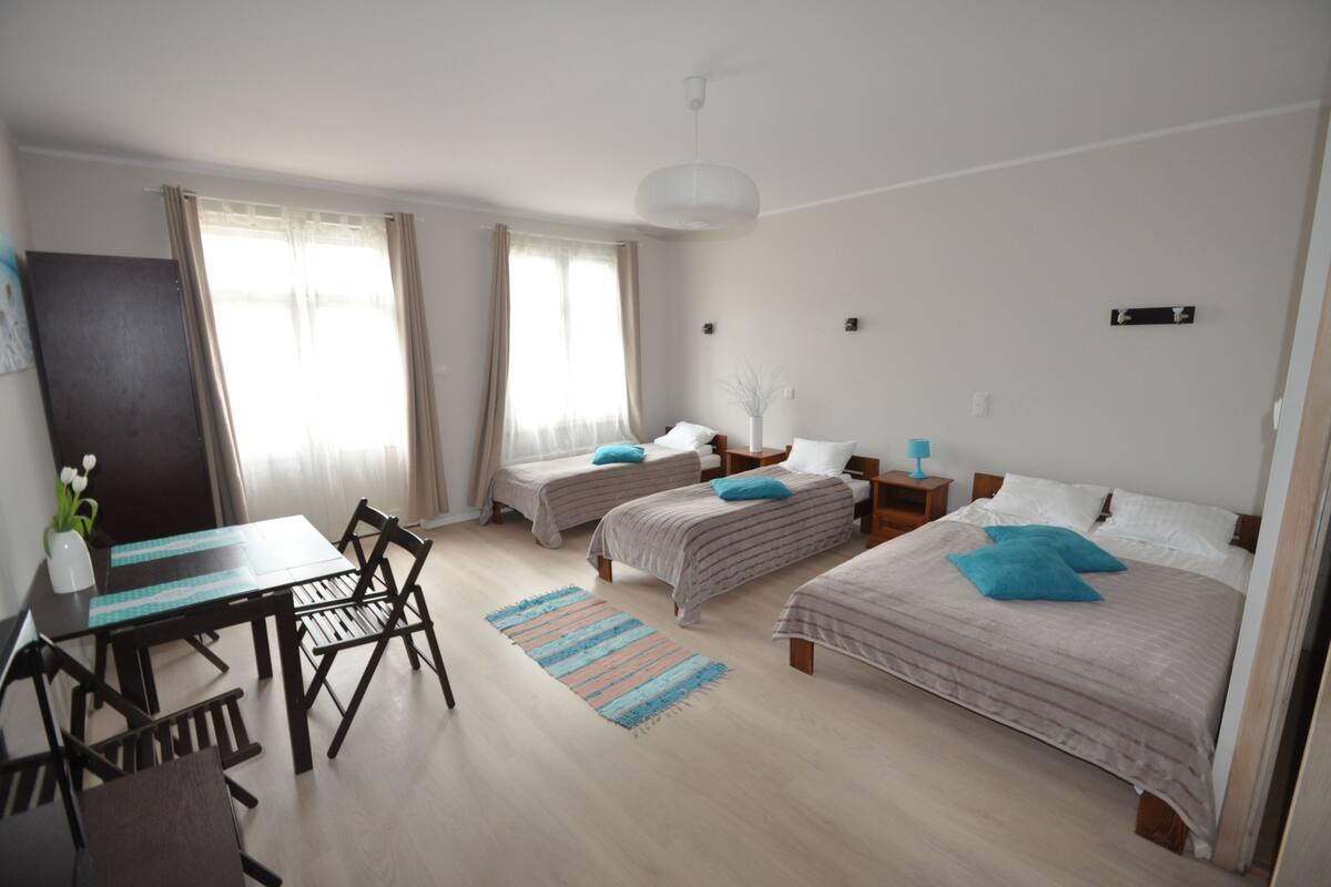 Iron/ironing board, free cots/infant beds, free WiFi