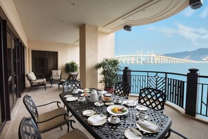 Royal Suite, Balcony | Living area | LED TV, pay movies