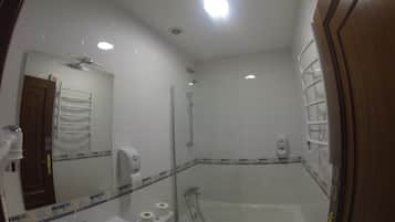 Ensemble douche/baignoire, sĂšche-cheveux, serviettes fournies