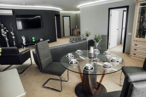 Executive Suite, 2 Bedrooms | Living area | TV - Ya - Hotel (Kostroma)