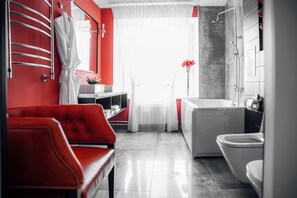 Executive Suite, 2 Bedrooms | Bathroom | Shower, free toiletries, hair dryer, bathrobes - Ya - Hotel (Kostroma)