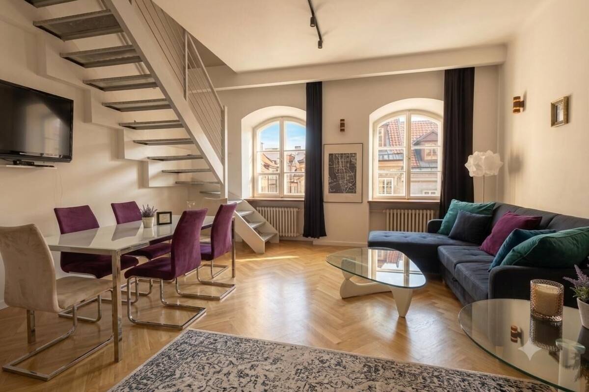 Penthouse, 2 Bedrooms (Piwna 46/5) | Seterika/papan seterika, katil bayi/kot (surcaj), Wi-fi percuma 
