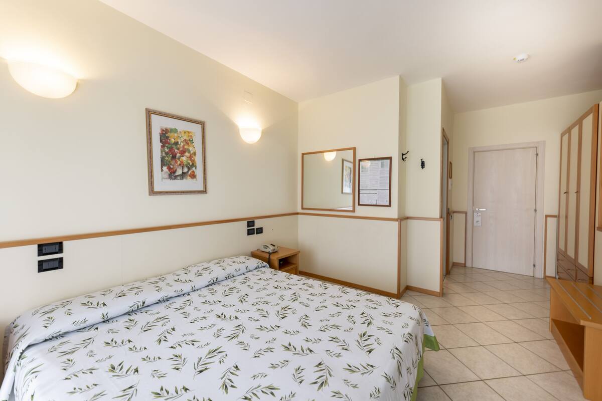 Minibar, desk, blackout curtains, bed sheets