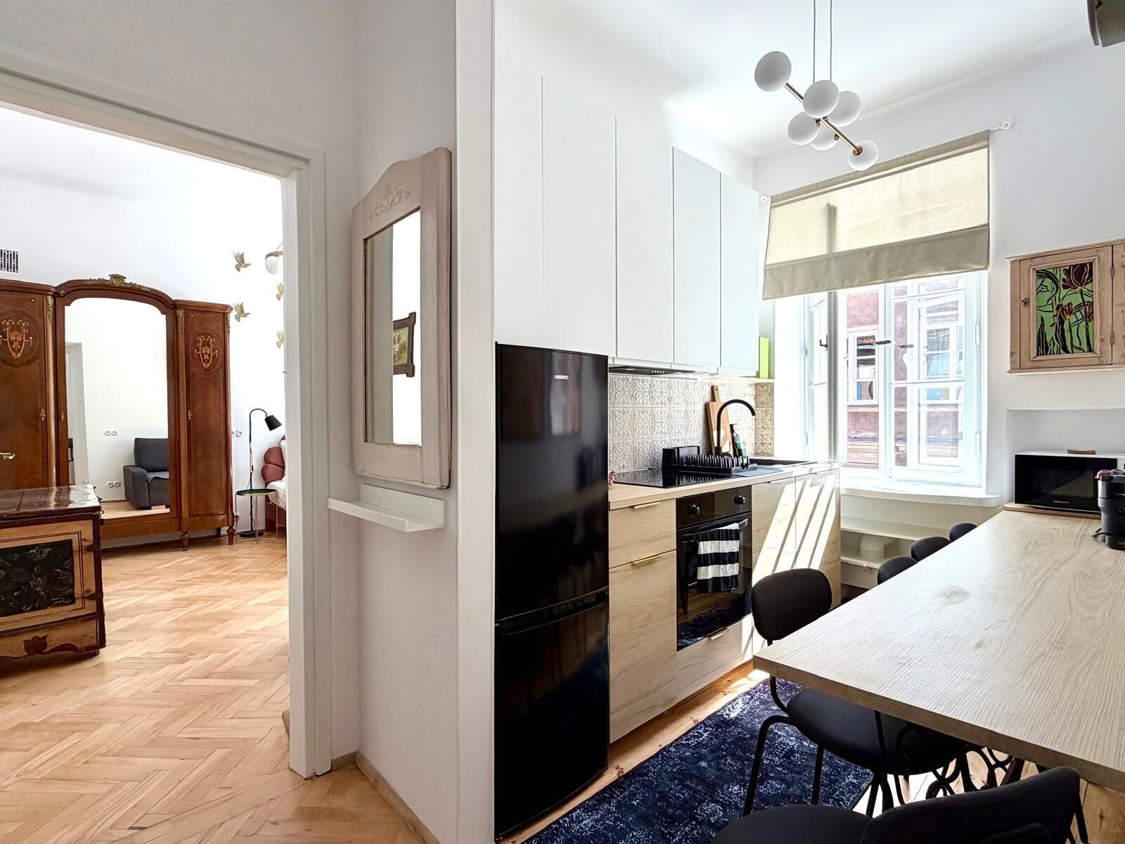 Deluxe Apartment, 1 Bedroom, Non Smoking, City View (Piwna 28/30) | Private kitchen | Fridge, stovetop, coffee/tea maker, electric kettle