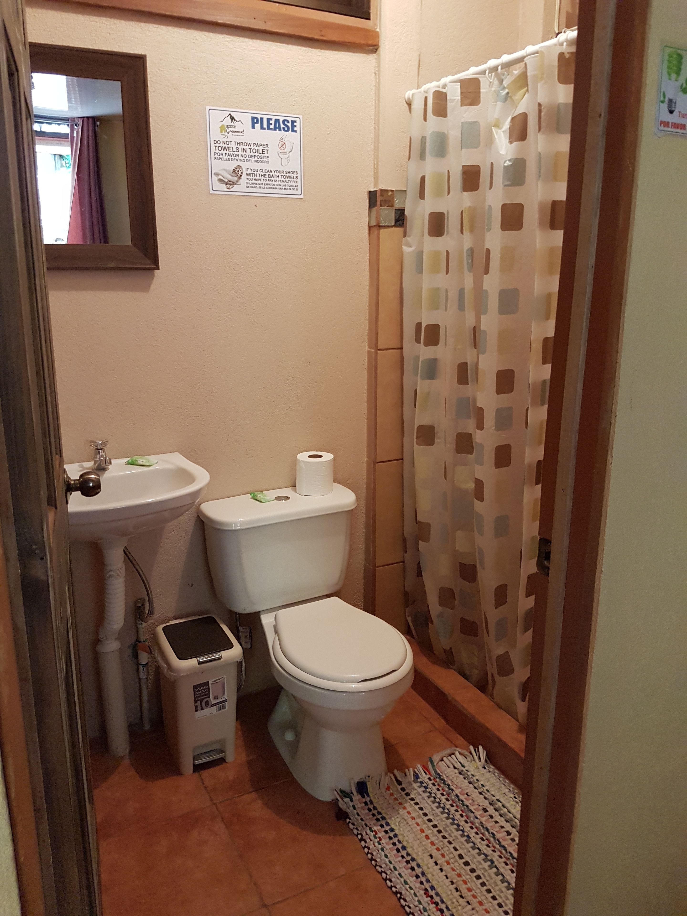 comfort double room | bathroom | shower, rainfall showerhead, free toiletries, towels