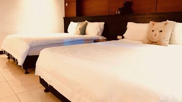 Individually decorated, individually furnished, desk, blackout drapes