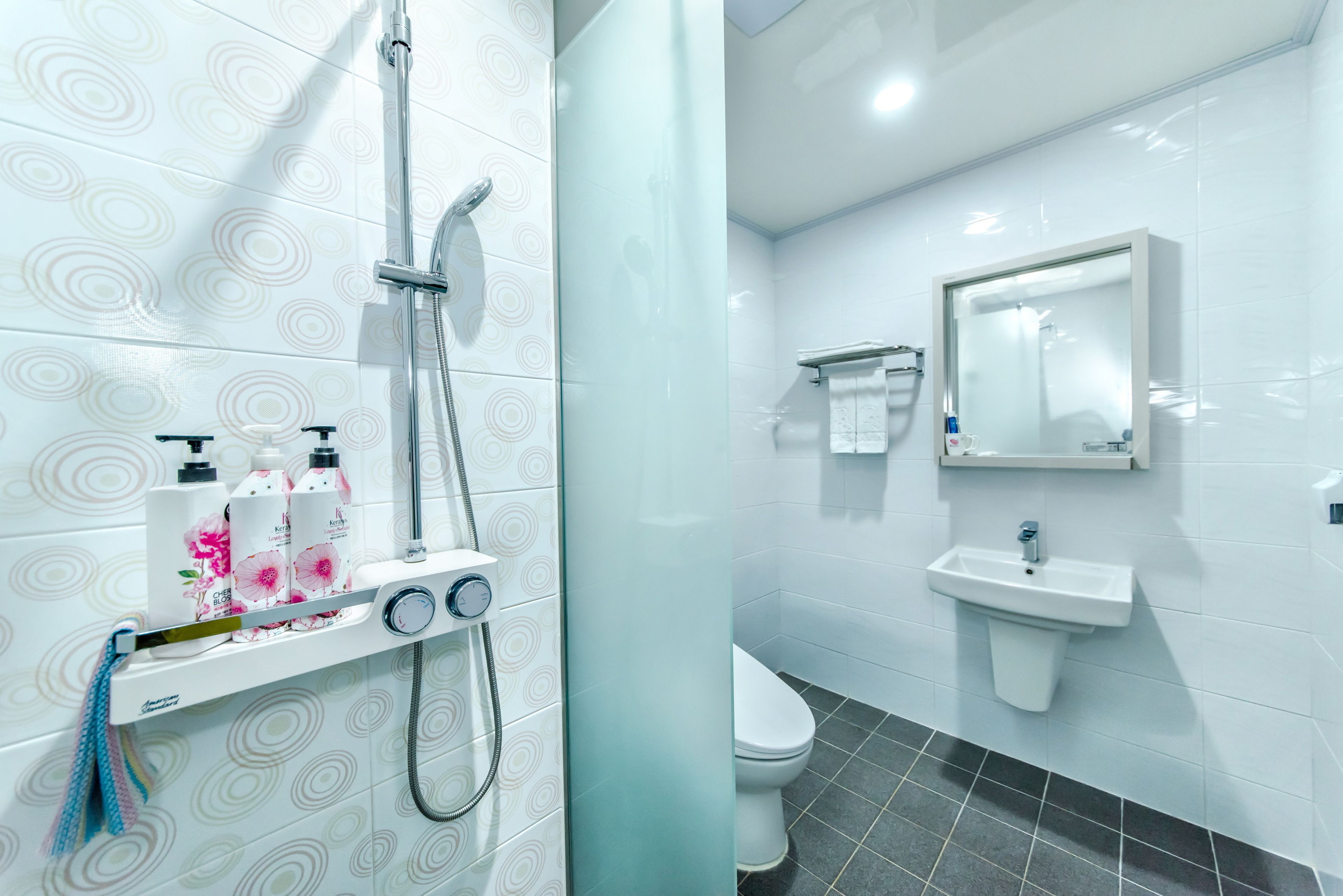 Twin Room | Bathroom | Shower, free toiletries, bidet