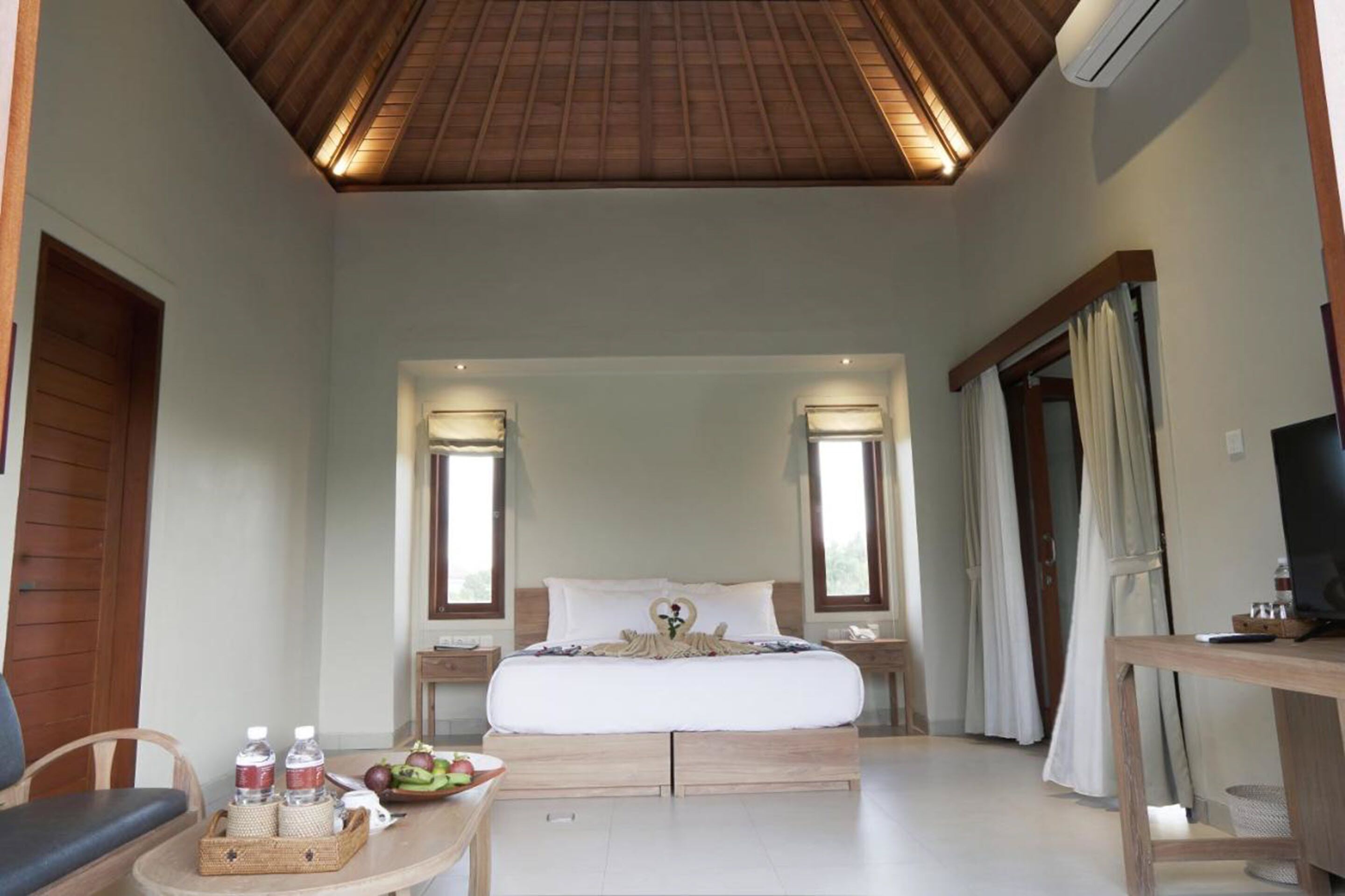 villa, 1 bedroom, private pool | premium bedding, minibar, in-room safe, desk