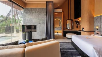 Ropa de cama de alta calidad y minibar