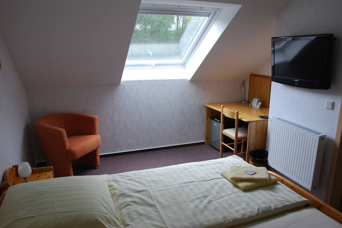 Desk, soundproofing, iron/ironing board, free WiFi